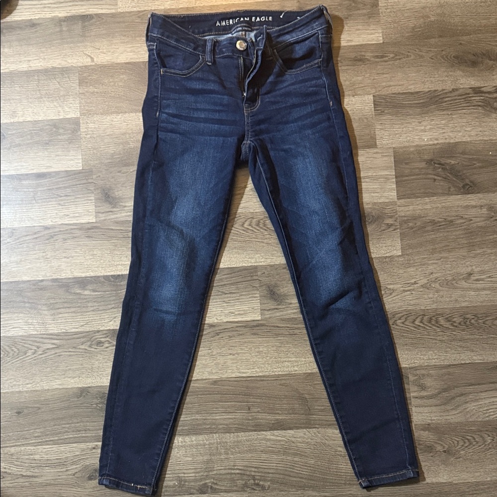 American Eagle Outfitters Women's Deep Indigo Skinny Jeans
